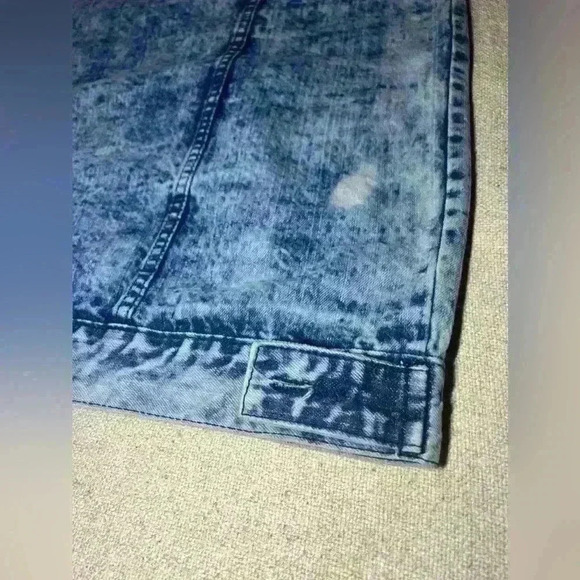 S2 Men’s Blue Distressed Denim Camouflage Vest B0058 - Picture 9 of 10